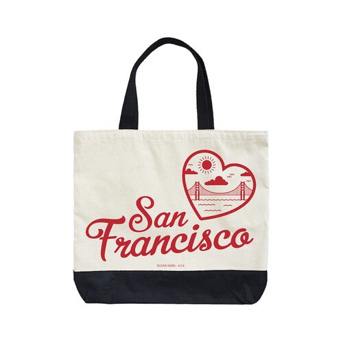 SF Heart Scene Tote